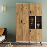 Dulap GRD0102, stejar, PAL, 4 usi, 106x47x174 cm