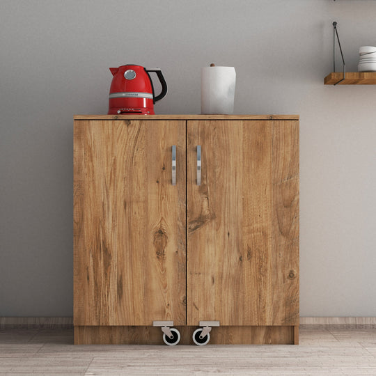 Dulap bucatarie ERC0202, stejar, PAL, 2 usi, 90x38x92 cm