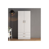 Dulap GRD0401, alb, PAL, 2 usi si 2 sertare, 80x46x182 cm