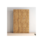 Dulap GRD0502, stejar, PAL, 3 usi si 2 sertare, 120x46x182 cm