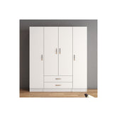 Dulap GRD0601, alb, PAL, 4 usi si 2 sertare, 160x46x182 cm