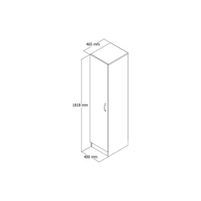 Dulap GRD0301, alb, PAL, o usa, 46x40x182 cm