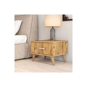 Noptiera KMD0102, stejar, PAL, 52x44x39 cm