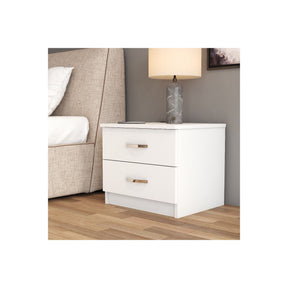Noptiera KMD0201, alb, PAL, 52x44x45 cm