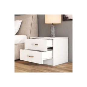 Noptiera KMD0201, alb, PAL, 52x44x45 cm