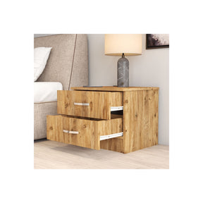 Noptiera KMD0202, stejar, PAL, 52x44x45 cm