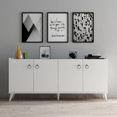 Comoda KSL0101, alb, PAL, 180x44x79 cm