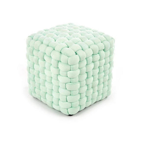 Taburet Rubik verde deschis, 35x35x35 cm