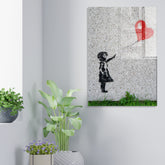 Tablou UV-017, gri, sticla securizata, 30x45 cm