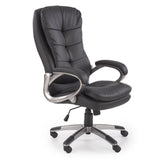 Scaun birou Preston, negru, 68x72x114/124 cm