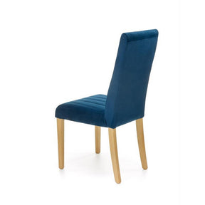 Scaun DIEGO 3, stofa catifelata albastru marin, 47x59x99 cm