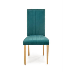 Scaun DIEGO 3, stofa catifelata verde inchis, 47x59x99 cm