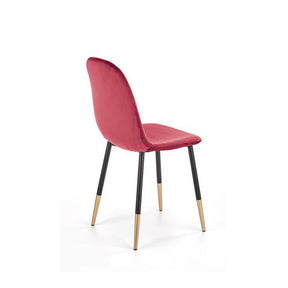 Scaun tapitat K379, rosu, 45x48x88 cm