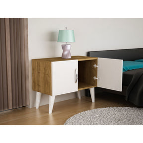 Noptiera Bellini v2, alb/nuc, PAL, 70x37x55 cm