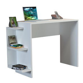 Birou Marlinda, din PAL melaminat, alb, 105x40x74 cm
