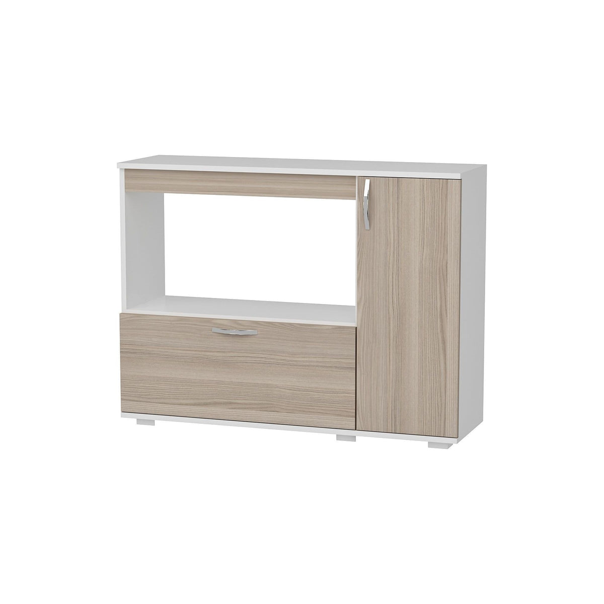 Dulap bucatarie Charlotta, stejar/alb, PAL, 118x35x90 cm