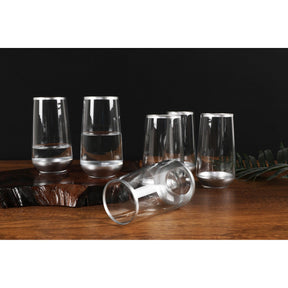 Set pahare din sticla 6 buc GLM0010, transparent, 100% sticla, 15x7x7 cm