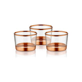Set 3 boluri GLM0017, sticla 100%, 6x8x8 cm