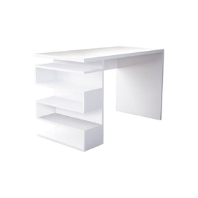 Birou Snake, din PAL melaminat, alb, 120x60x75 cm