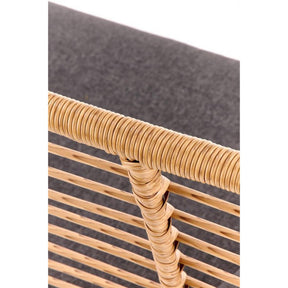 Canapea gradina IKARO XL, stejar/gri, 120x70x96 cm