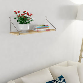 Polita Armoni, din PAL melaminat, stejar, 72x20x20 cm