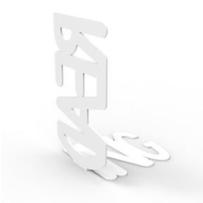 Suport de carti Reading, din metal, alb, 11x12.5x19 cm