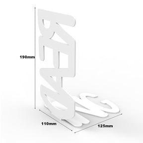 Suport de carti Reading, din metal, alb, 11x12.5x19 cm