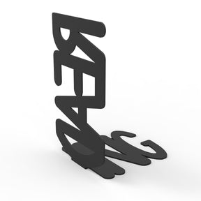 Suport de carti Reading, din metal, negru, 11x12.5x19 cm