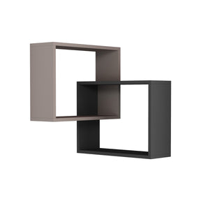 Raft Ring, bej/gri antracit, PAL melaminat, 68x60x68 cm