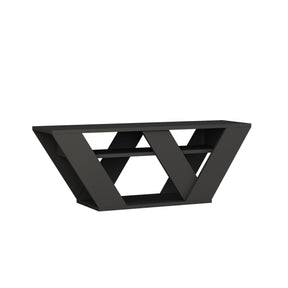 Comoda TV Pipralla, gri antracit, PAL melaminat, 110x30x40 cm