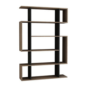 Biblioteca Mito, din PAL melaminat, stejar sonoma/gri antracit, 110x26x161 cm