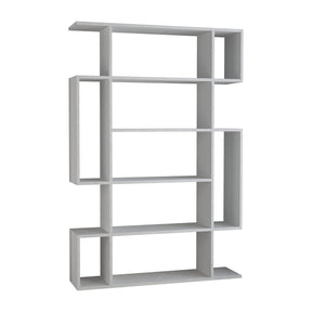 Biblioteca Mito, din PAL melaminat, alb, 110x26x161 cm
