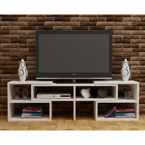 Comoda TV Care, alb, PAL, 137x30x40 cm