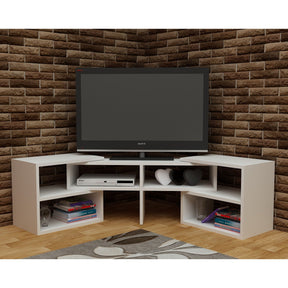 Comoda TV Care, alb, PAL, 137x30x40 cm