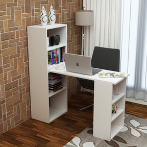 Birou Last, alb, PAL, 120x40x123 cm