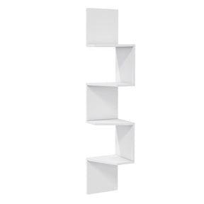 Biblioteca Desaldo, alb, PAL, 30x30x155 cm