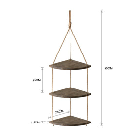 Raft Gar011, 100% lemn de mil, 90x25x25 cm