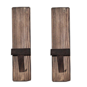 Raft de perete Raf248, nuc, lemn, 33x9x9 cm