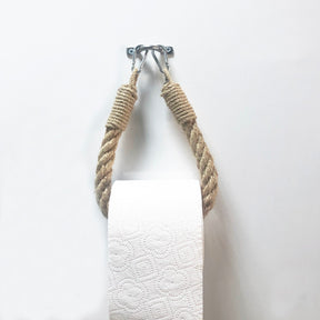 Agatatoare pentru baie BoruRaf111, metal/franghie, 14x22x3 cm