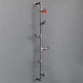 Cuier BoruRaf080, negru, metal, 15x15x100 cm