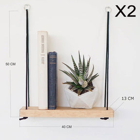 Set Rafturi AA098, 100% lemn de molid, 40x50x13 cm