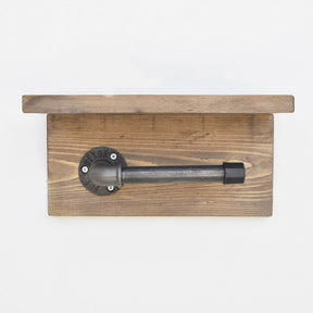Suport hartie igienica Boruraf170, lemn de molid/metal, 30x14x12 cm