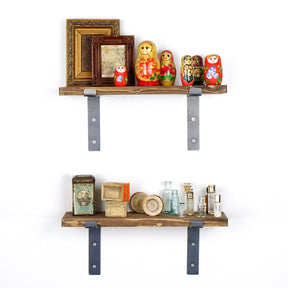 Set Rafturi LAM003, din lemn de molid, 40x14x16 cm