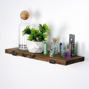 Raft LAM007, din lemn de molid, 40x14x16 cm