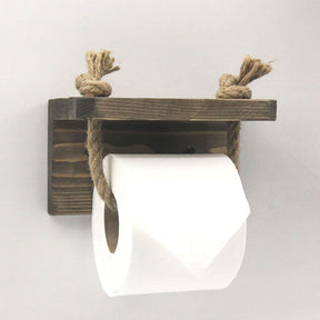 Suport hartie igienica AA126, 100% lemn de molid, 17x10x10 cm