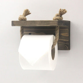 Suport hartie igienica AA126, 100% lemn de molid, 17x10x10 cm