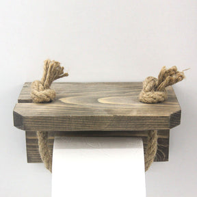 Suport hartie igienica AA126, 100% lemn de molid, 17x10x10 cm