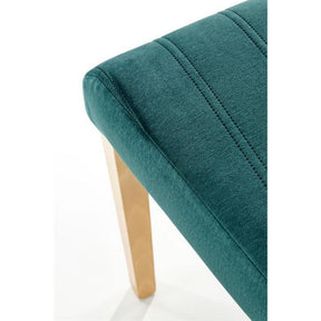 Scaun DIEGO 3, stofa catifelata verde inchis, 47x59x99 cm