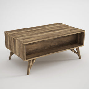 Masuta cafea Yakamoz, nuc, PAL melaminat, 90x43x60 cm
