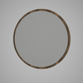 Oglinda Glob, din PAL melaminat, nuc, 59x59 cm